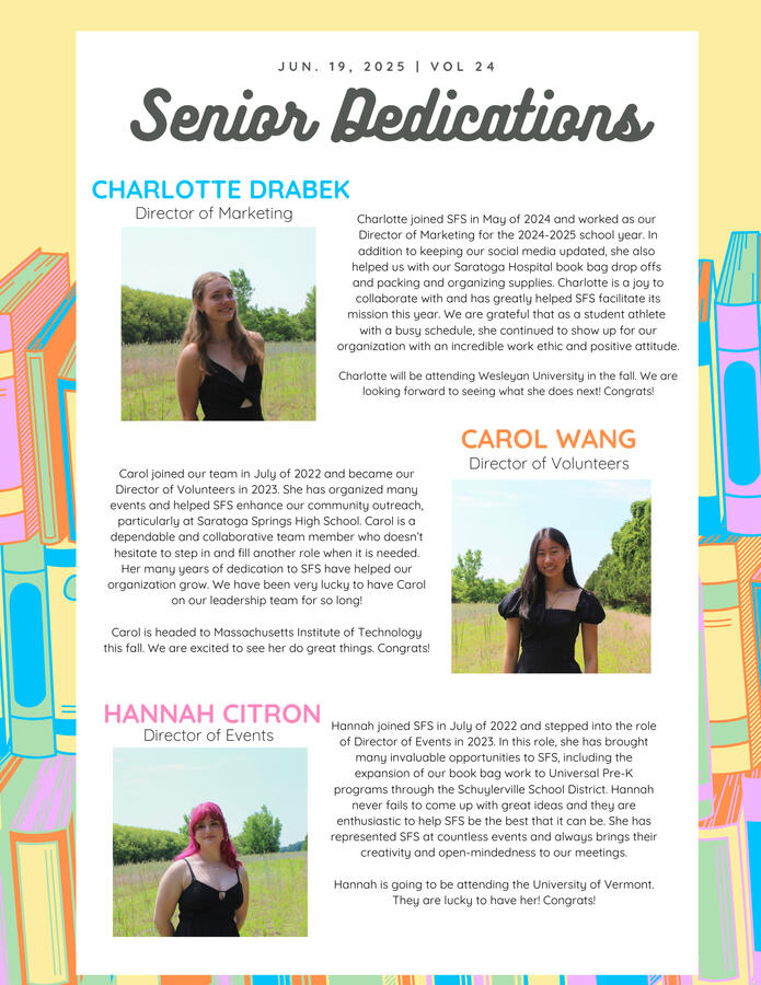 senior dedications | the storyteller vol 24 senior dedications | the storyteller vol 24