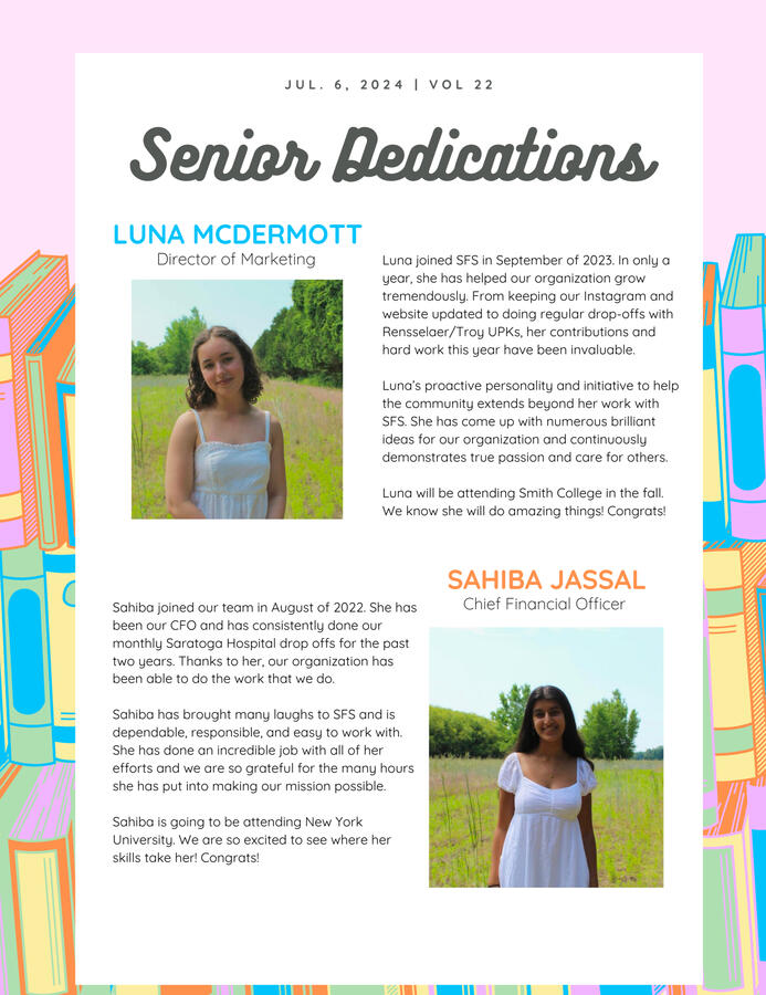 senior dedications | the storyteller vol 22 senior dedications | the storyteller vol 22